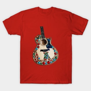 Ugly Christmas Acoustic Guitar T-Shirt